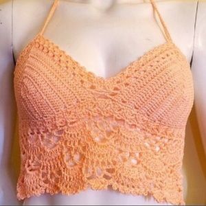 Fashionable Handmade Crop Top / Halter Top Boho